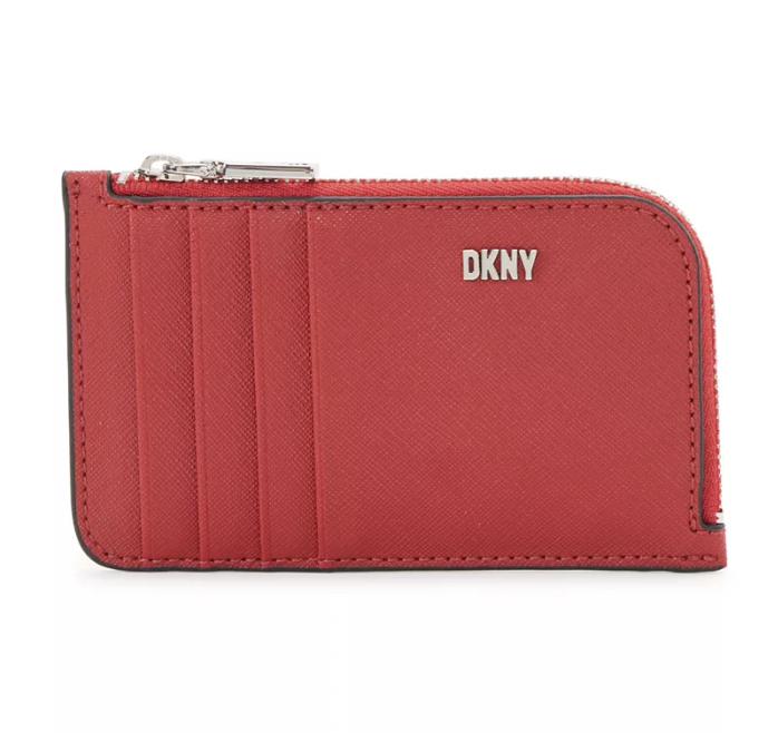 Porte-Cartes DKNY Minna - Cuir Noir Et Or, Neuf Avec Étiquettes