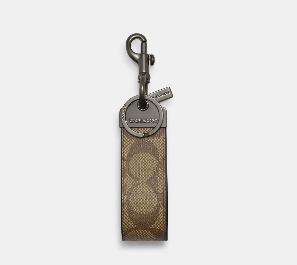 Coach large keyring / Khaki – Aljawhara brands